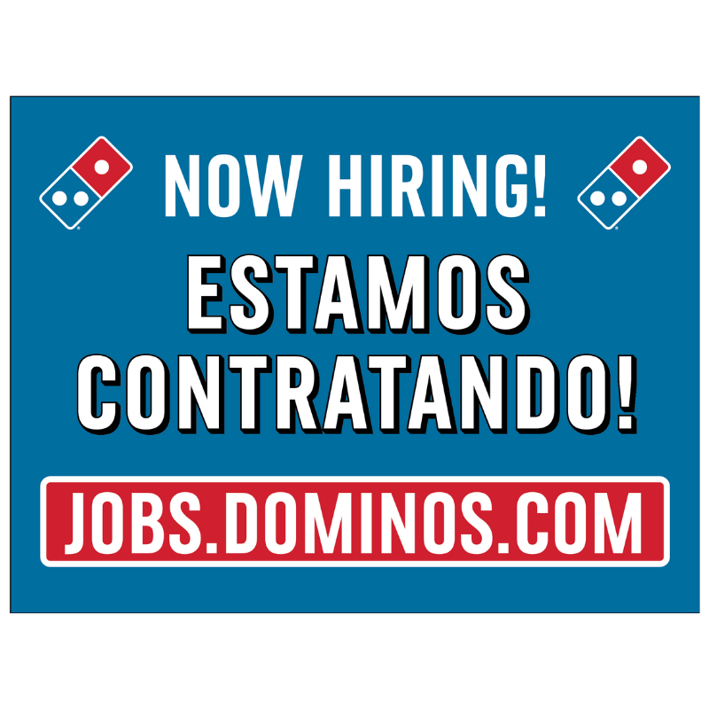 "Estamos Contratando" - "Now Hiring" - Bilingual Yard Signs