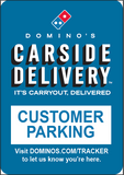 Carside Delivery - Roll Post Signs - Customer Parking - 12" x 18"