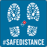 Safe Distance Decal 20-Pack