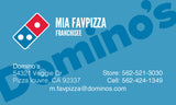 Blue "Domino's" Custom Business Cards