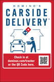 "CARSIDE DELIVERY" - WITH QR CODE - SIDEWALK SIGN