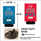 "CARSIDE DELIVERY" SIDEWALK SIGNS - WITH INSTRUCTIONS