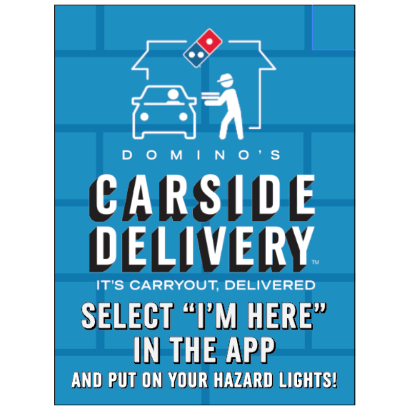 CARSIDE DELIVERY WINDOW CLINGS - With New Logo