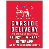 CARSIDE DELIVERY WINDOW CLINGS - With New Logo