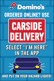 "CARSIDE DELIVERY" SIDEWALK SIGNS