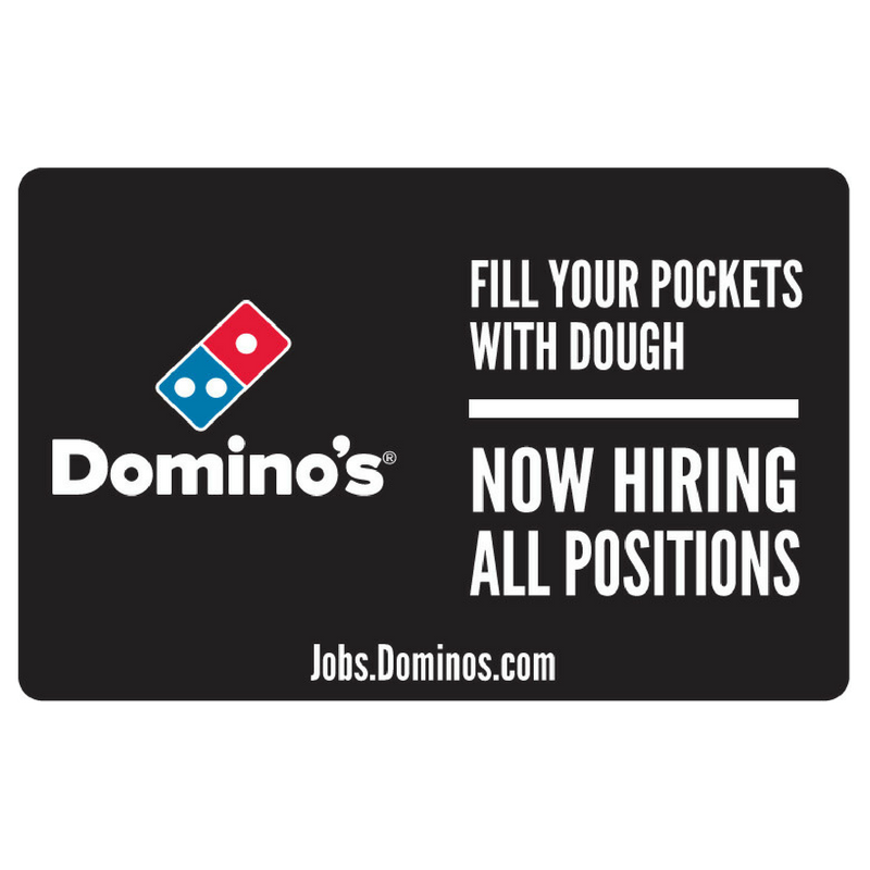 11x17 "Now Hiring All Positions" Counter Mat 4-Pack
