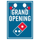 "Grand Opening" Balloons Window Cling