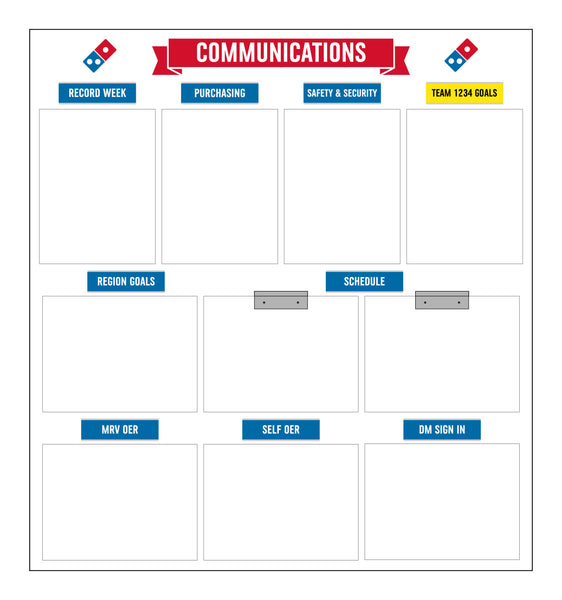 Custom Communication Board Large Communication Board | DDDomino's