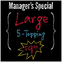 "Manager's Special" Decal Lettering