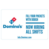 11x17 "Now Hiring All Shifts" Counter Mat 4-Pack