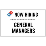 "Now Hiring General Managers" Banner