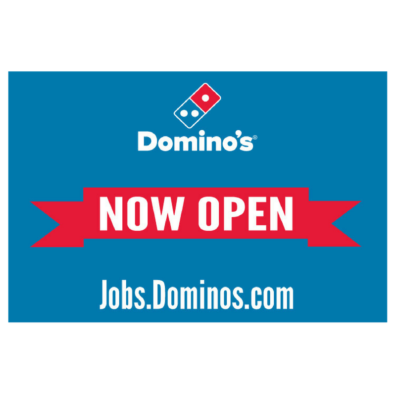 "Now Open" Pennant Yard Sign