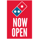 "Now Open" Window Cling