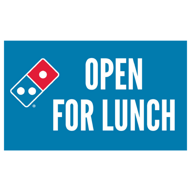 "Open For Lunch" Banner