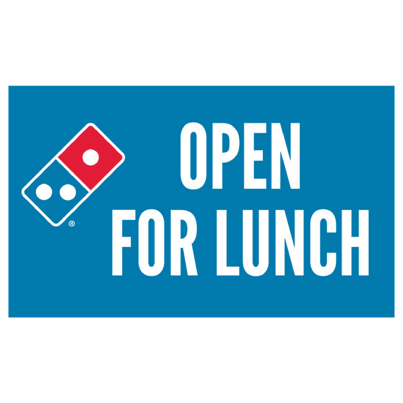 "Open For Lunch" Yard Sign