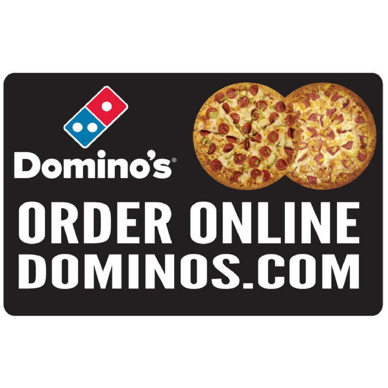 "Order Online" Double Pizza 2'x4' Wobble Board