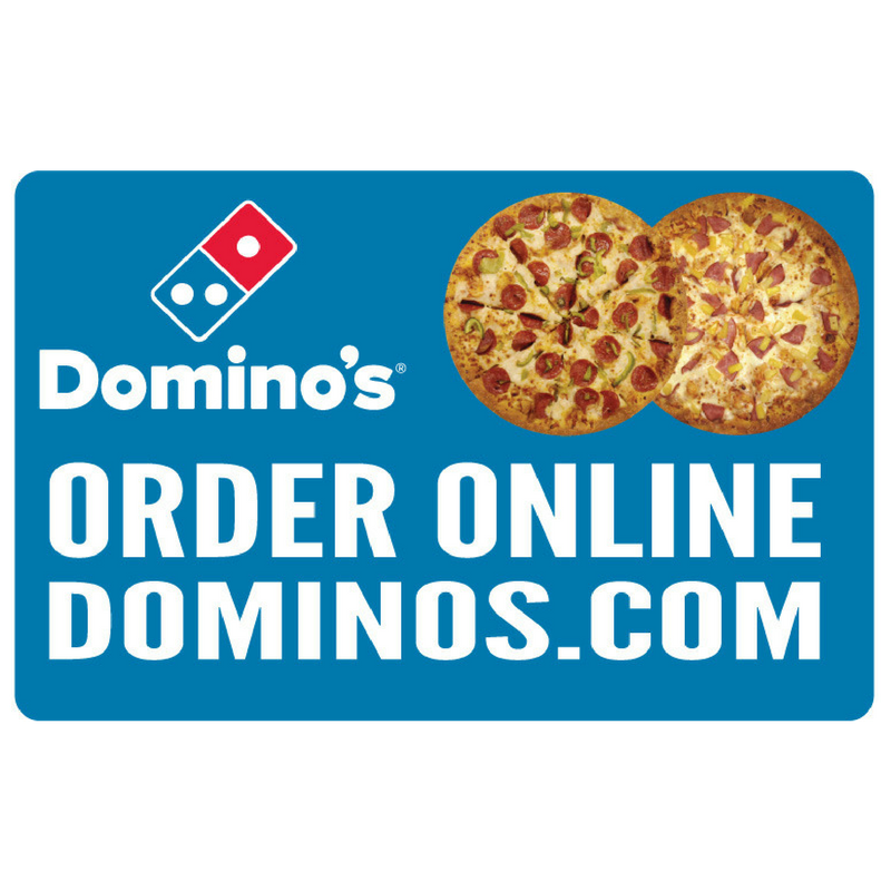 "Order Online" Double Pizza 2'x3' Wobble Board