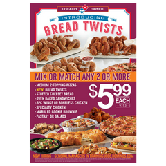 Bread Twists Window Cling