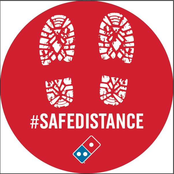 Safe Distance Decal 20-Pack