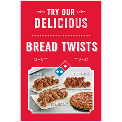 Delicious Red Bread Twists Window Cling