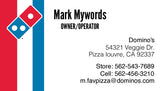 Red White & Blue Sidebar Custom Business Cards