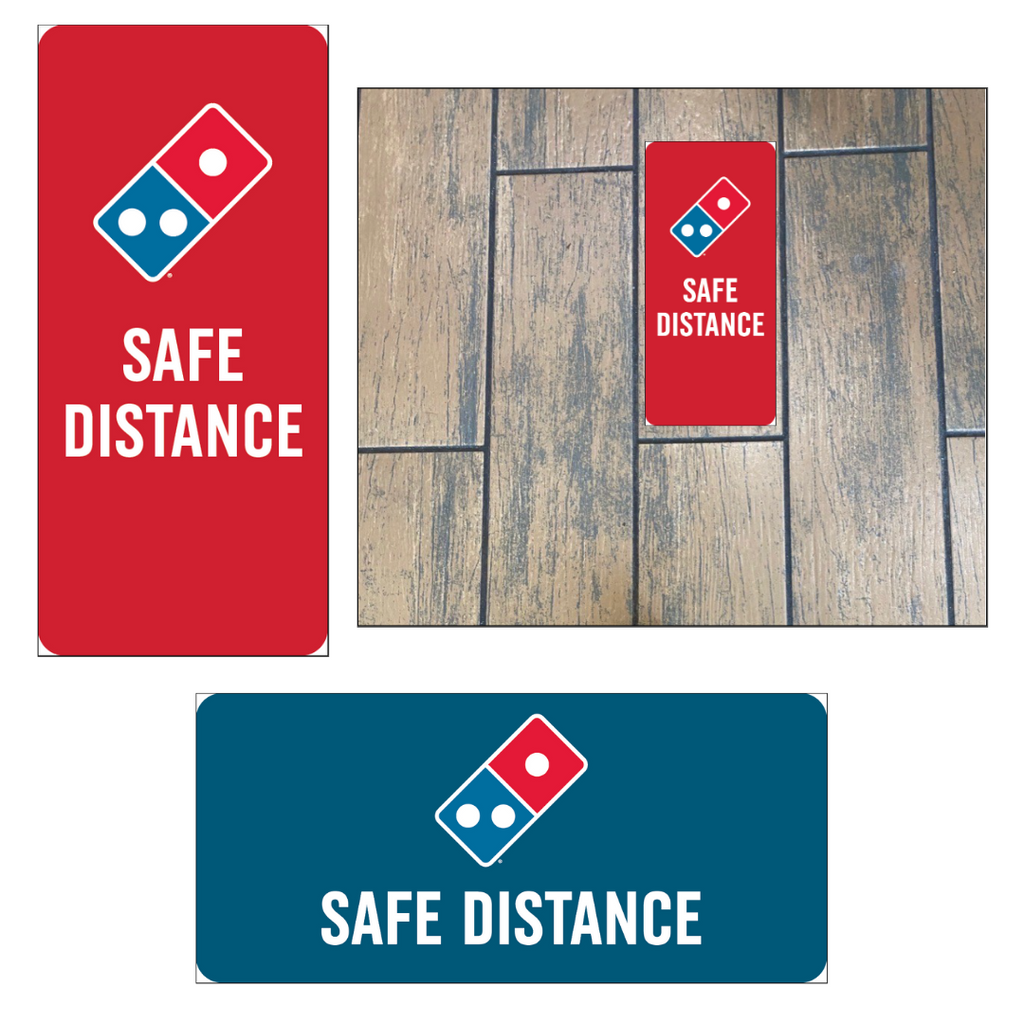 Safe Distance Sticker SAFE DISTANCE | DDDomino's