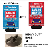 "CARSIDE DELIVERY" SIDEWALK SIGNS