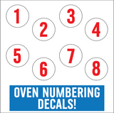 SNAKE EZ & OVEN NUMBER DECAL PACK