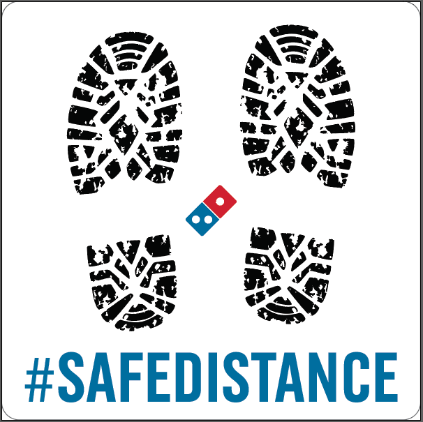 Safe Distance Decal 10-Pack