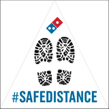 SAFE DISTANCE - TRIANGLE FLOOR DECAL