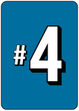 Parking Space Numbers - Parking Lot Pole Signs