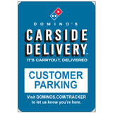 Carside Delivery - Customer Parking - Parking Lot Pole Sign - 12 x 18