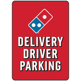 Delivery Driver Parking - Parking Lot Pole Signs - 10 x 14