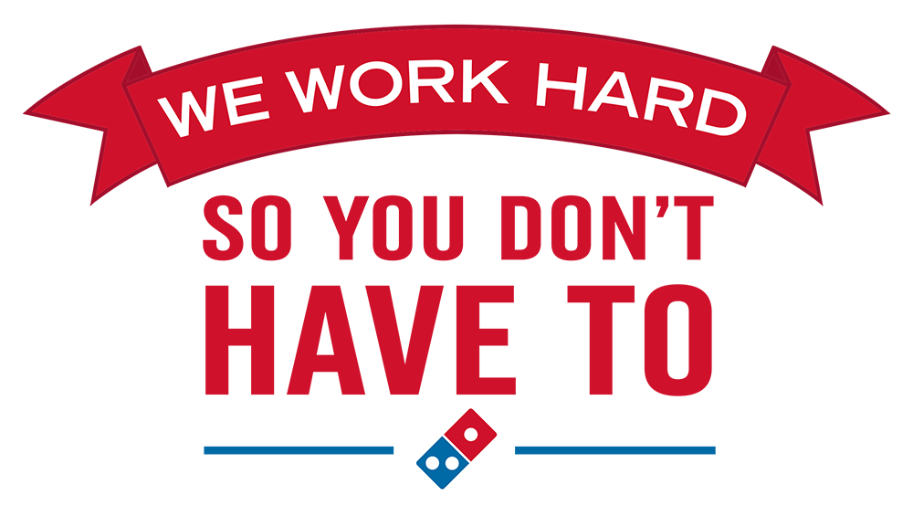 "We Work Hard" Graphic