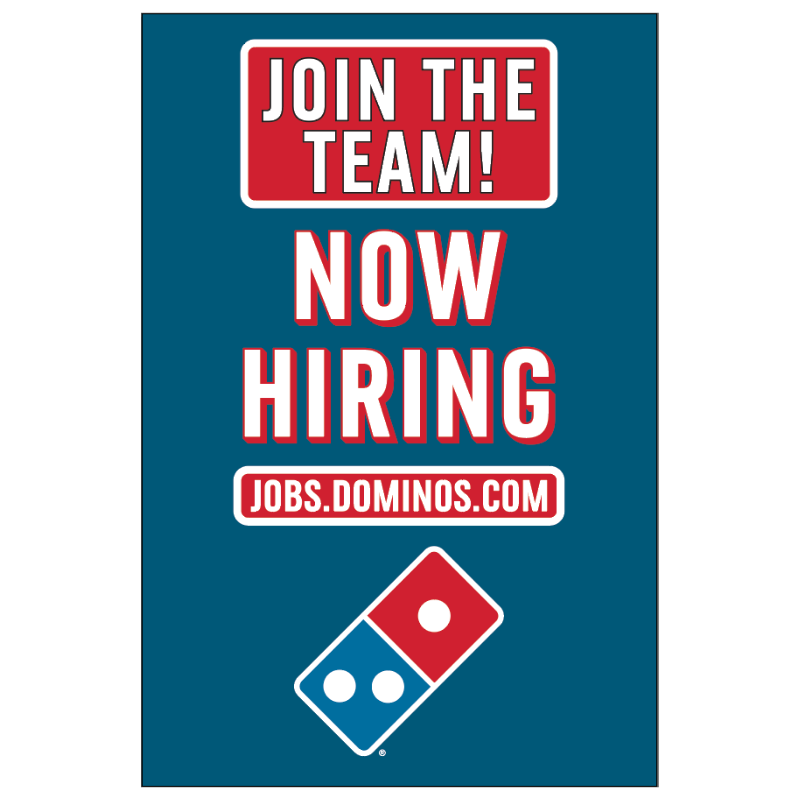 Join The Team! Now Hiring - Window Cling