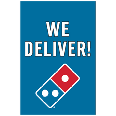 "We Deliver!" Window Cling